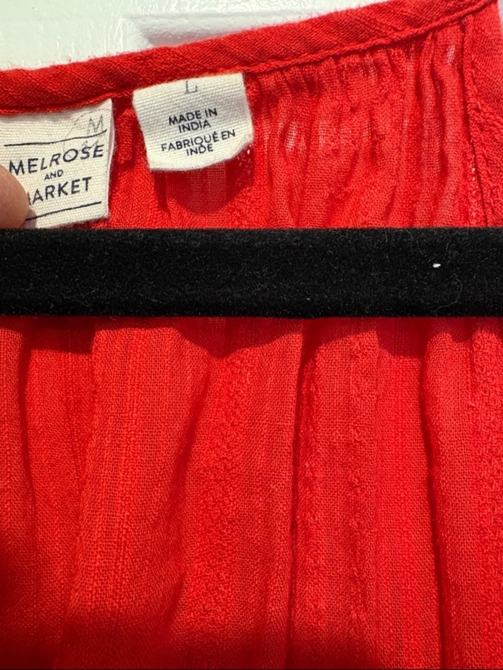 Melrose and Market Red Tassel Spaghetti Strap Tank size Large - Picture 4 of 7